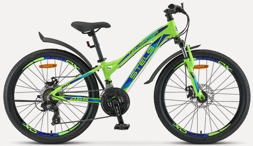 Изображение товара Подростковый велосипед Stels Navigator 465 MD V010 (2025) 24 Салатово-синий (130-150 см)