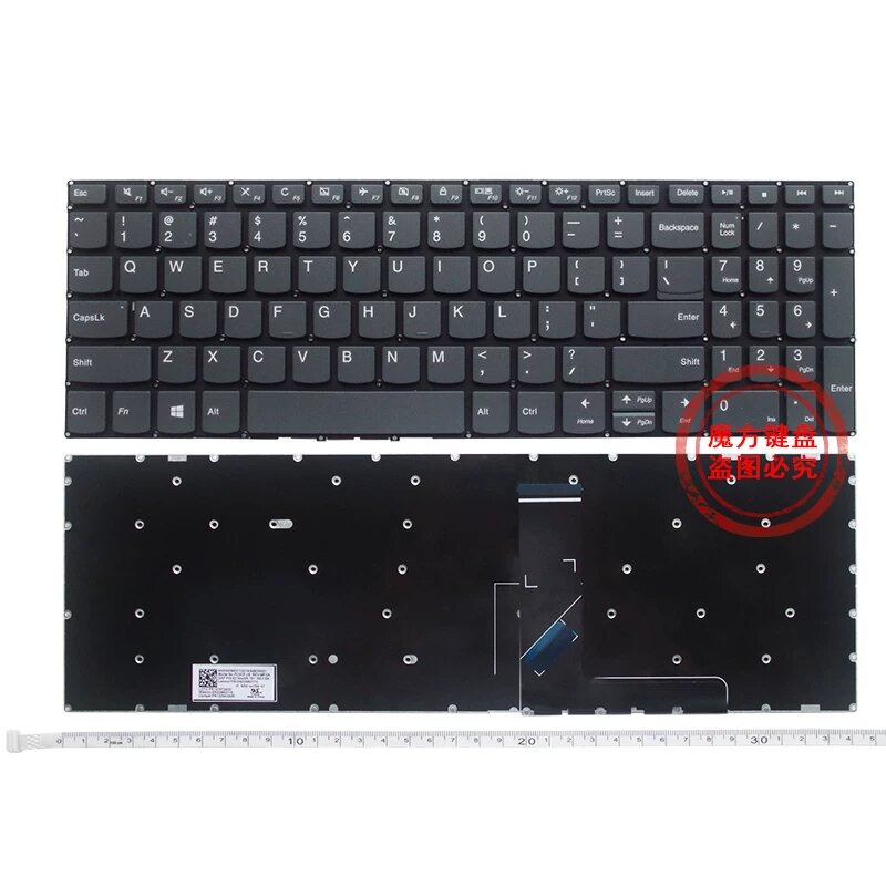 Клавиатура Lenovo 330C-15IKB V730-15IKB V5000 Стандартная Клавиша Продвижения с Черной Пленкой Без Подсветки