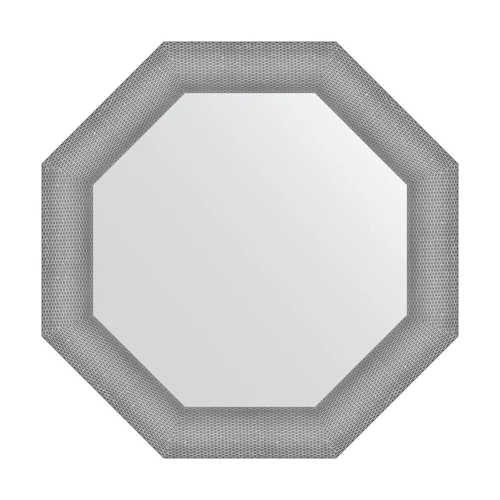 Зеркало Evoform Octagon BY 7405 71 71 см, серебряное, зеркало настенное в ванную