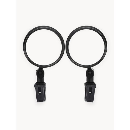 Велосипедное зеркало заднего вида выпуклое, диаметр 8 см, крепление на руль - комплект 2 шт