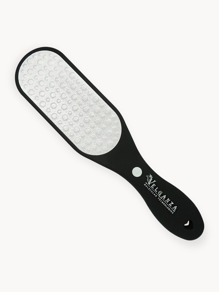 Пилка для пяток лазерная Velganza 4240, двусторонняя с нескользящей ручкой, 26 см