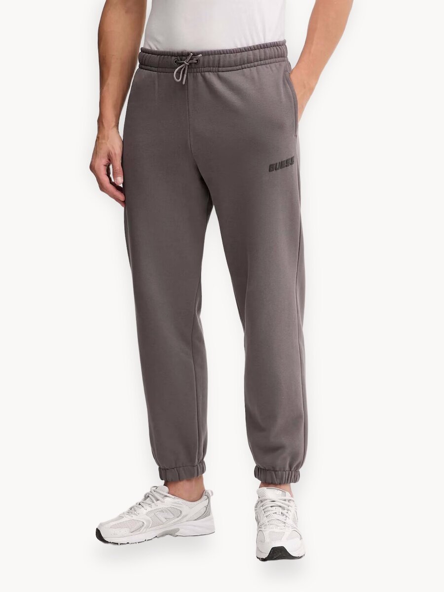 Брюки джоггеры GUESS EMIS, размер 2XL, серый