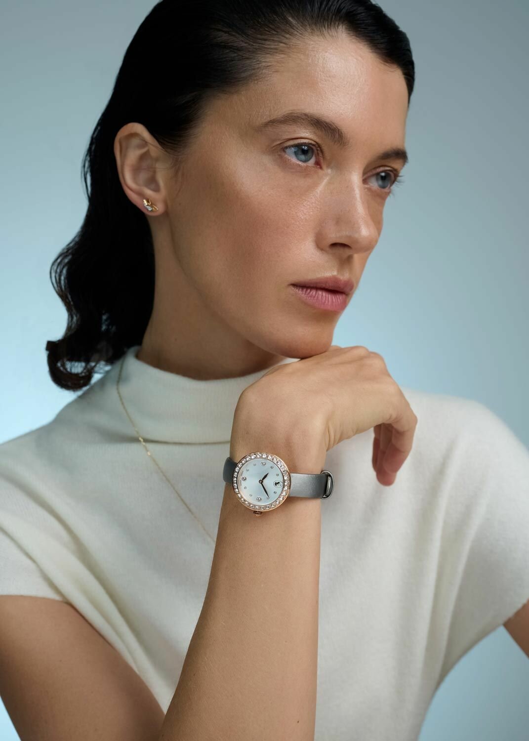 Наручные часы SWAROVSKI, серый, белый — фото 1