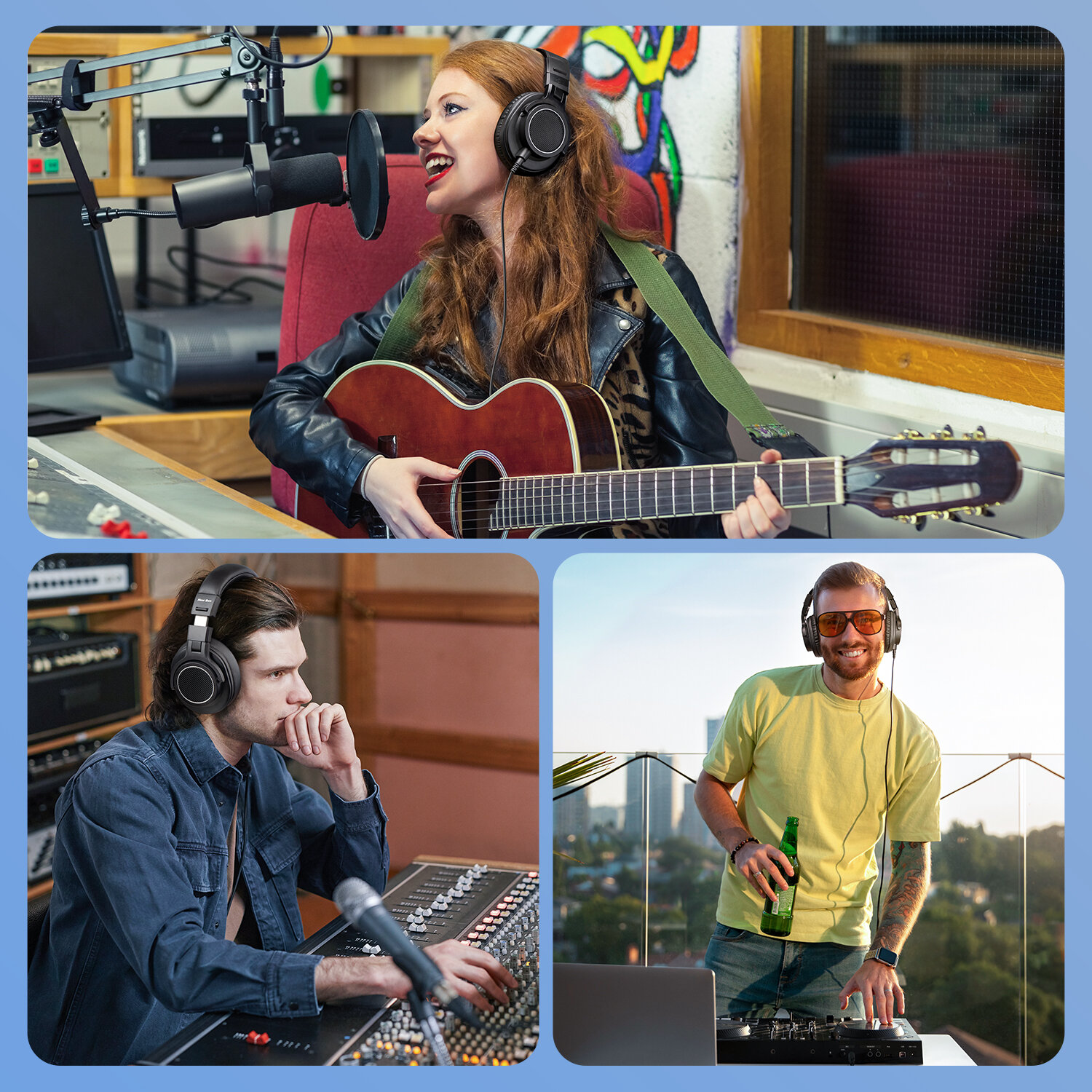 Наушники студийные NewBee DH81, с драйверами, DJ-наушники, разъем 6,35/3,5мм