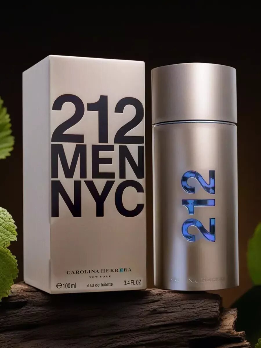 Мужская парфюмированная вода Carolina Herrera 212 Men NYC Eau De Туалетная вода 100 мл, франция
