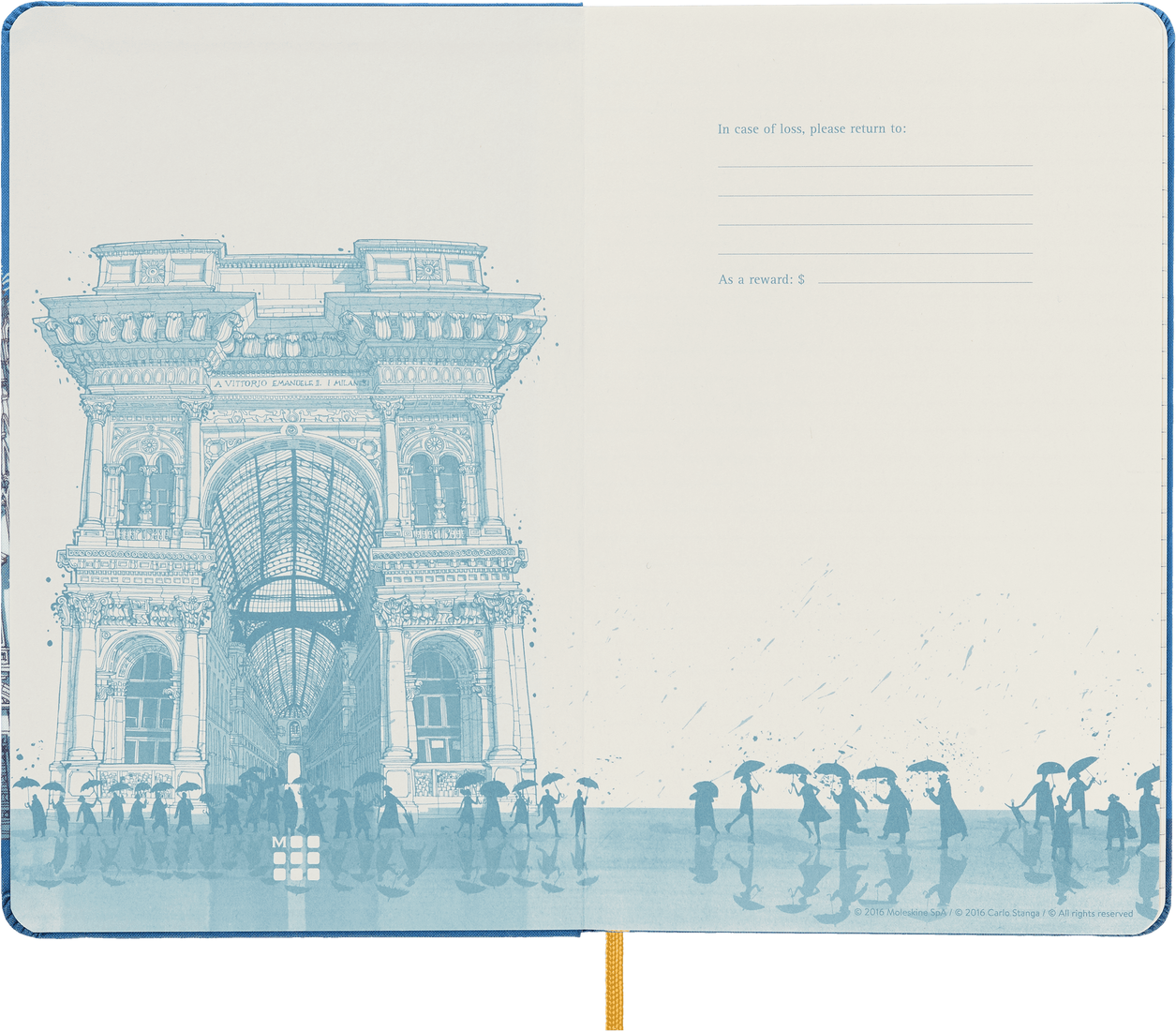 Блокнот Moleskine Limited Edition I am Milan LEQP060IAMI Large 130х210мм, 240стр, линейка, твердая обложка — фото 1