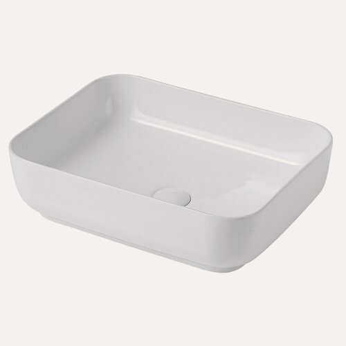 Изображение товара Раковина накладная ABBER Rechteck AC2202, прямоугольная, 50 см, фаянс, белая
