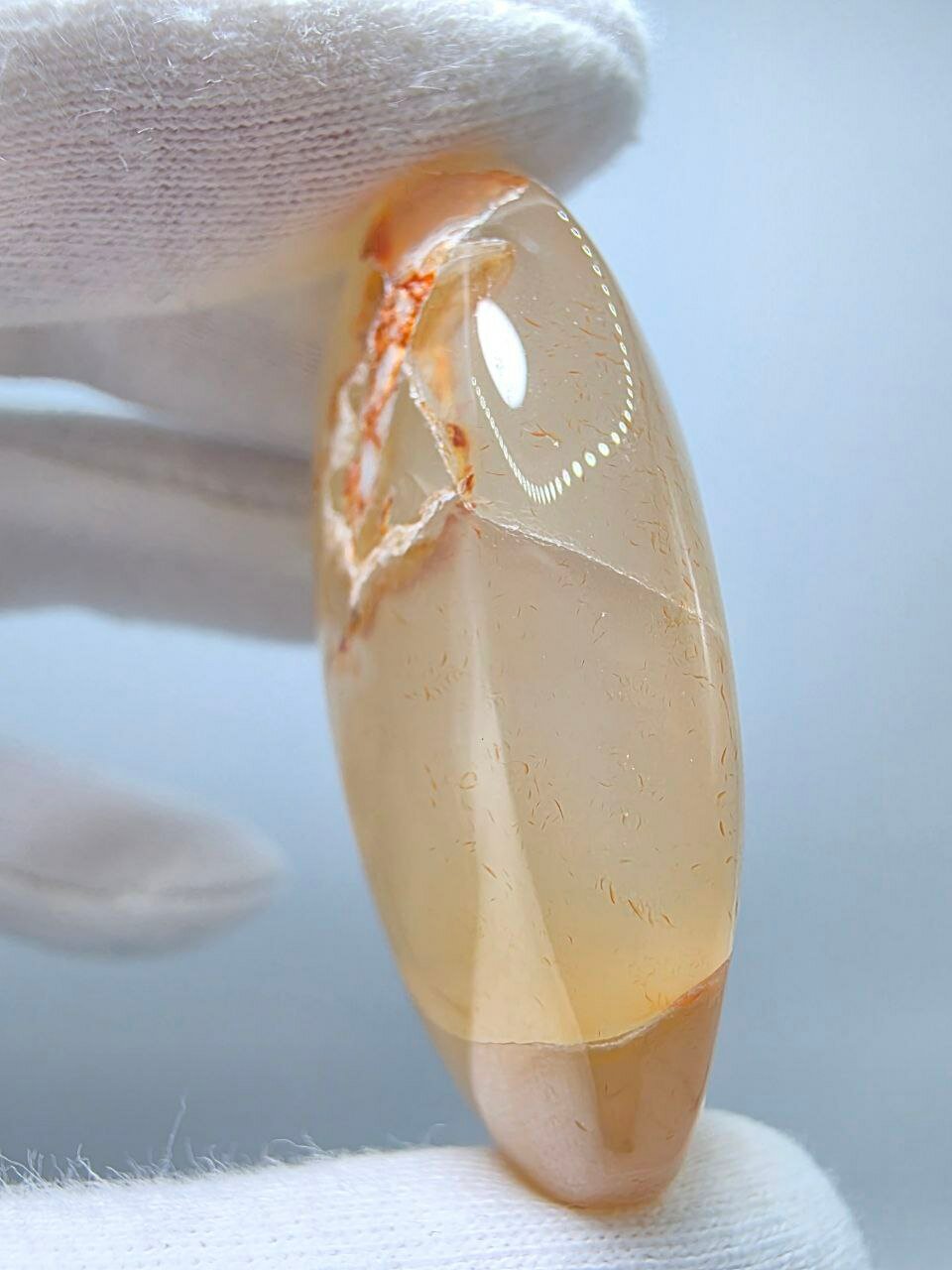 Сердолик с жеодой 51 мм, 48 г. — фото 1