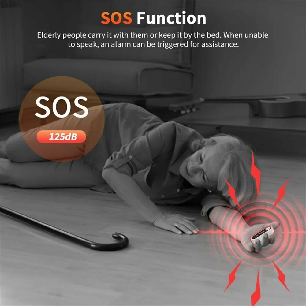 Персональная сигнализация Self 125DB Защитная сирена для детей и женщин Портативный брелок для ключей