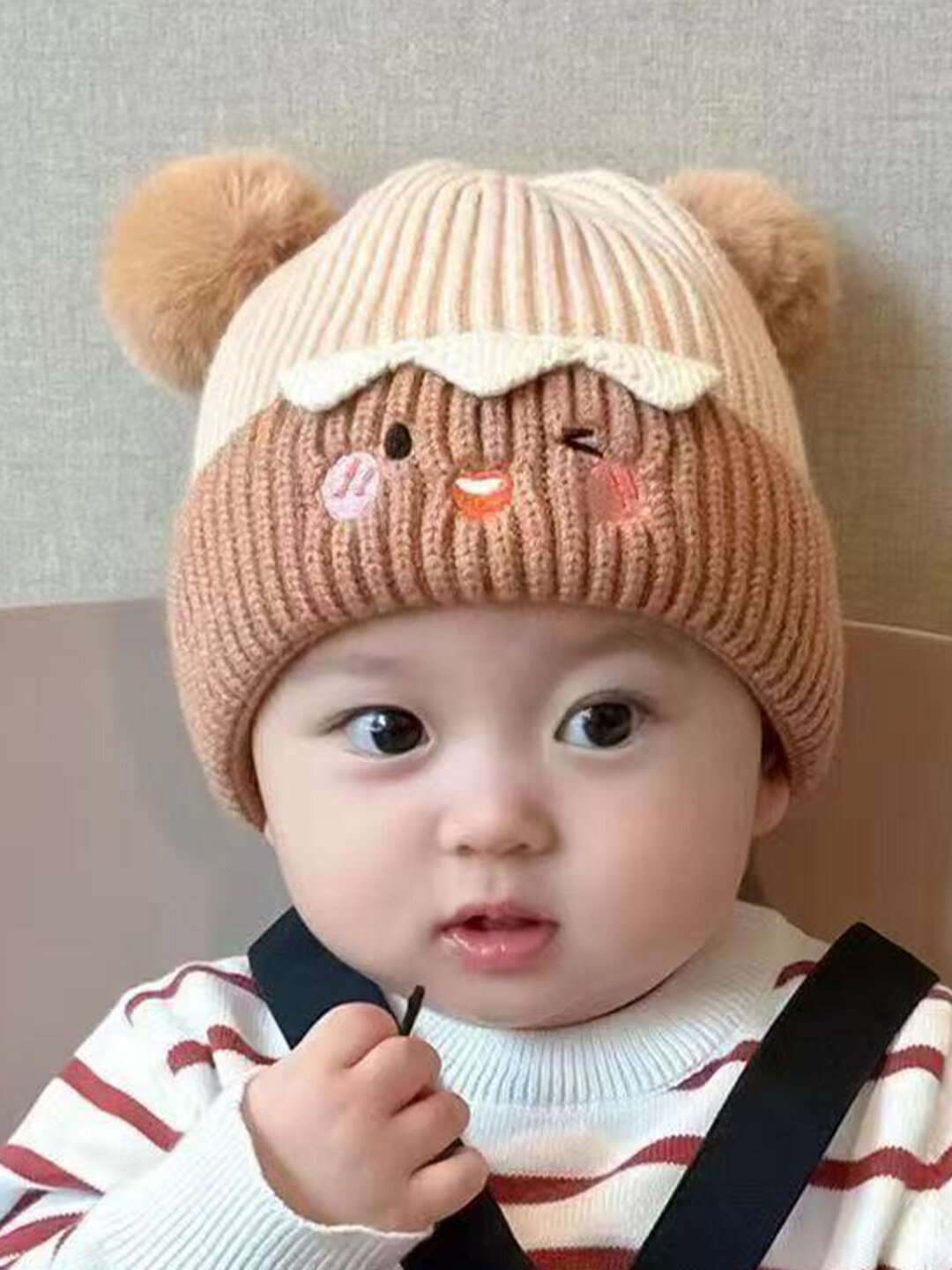 Шапка-ушанка для детей, размер 28-30 — фото 1