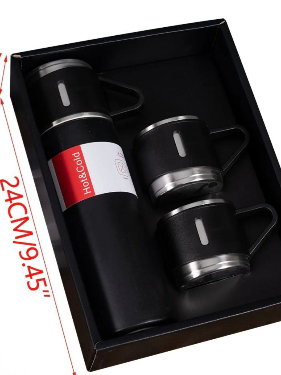 Термос - термокружка, подарочный набор из 3 чашек, 500 мл Современный набор термосов — фото 1