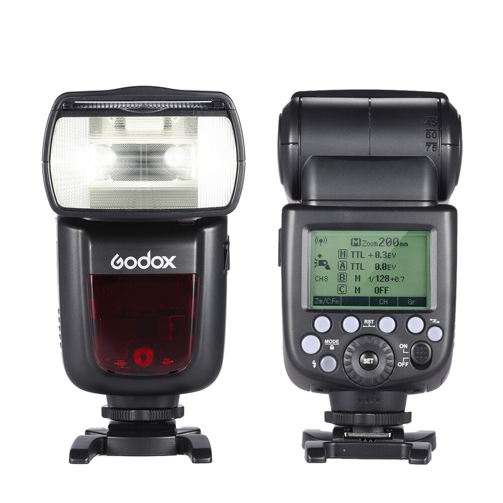 Спидлайт Godox V860II-C, GN60, с 2.4G беспроводной системой, HSS до 1/8000s, для Canon, с аккумулятором 2000 мАч