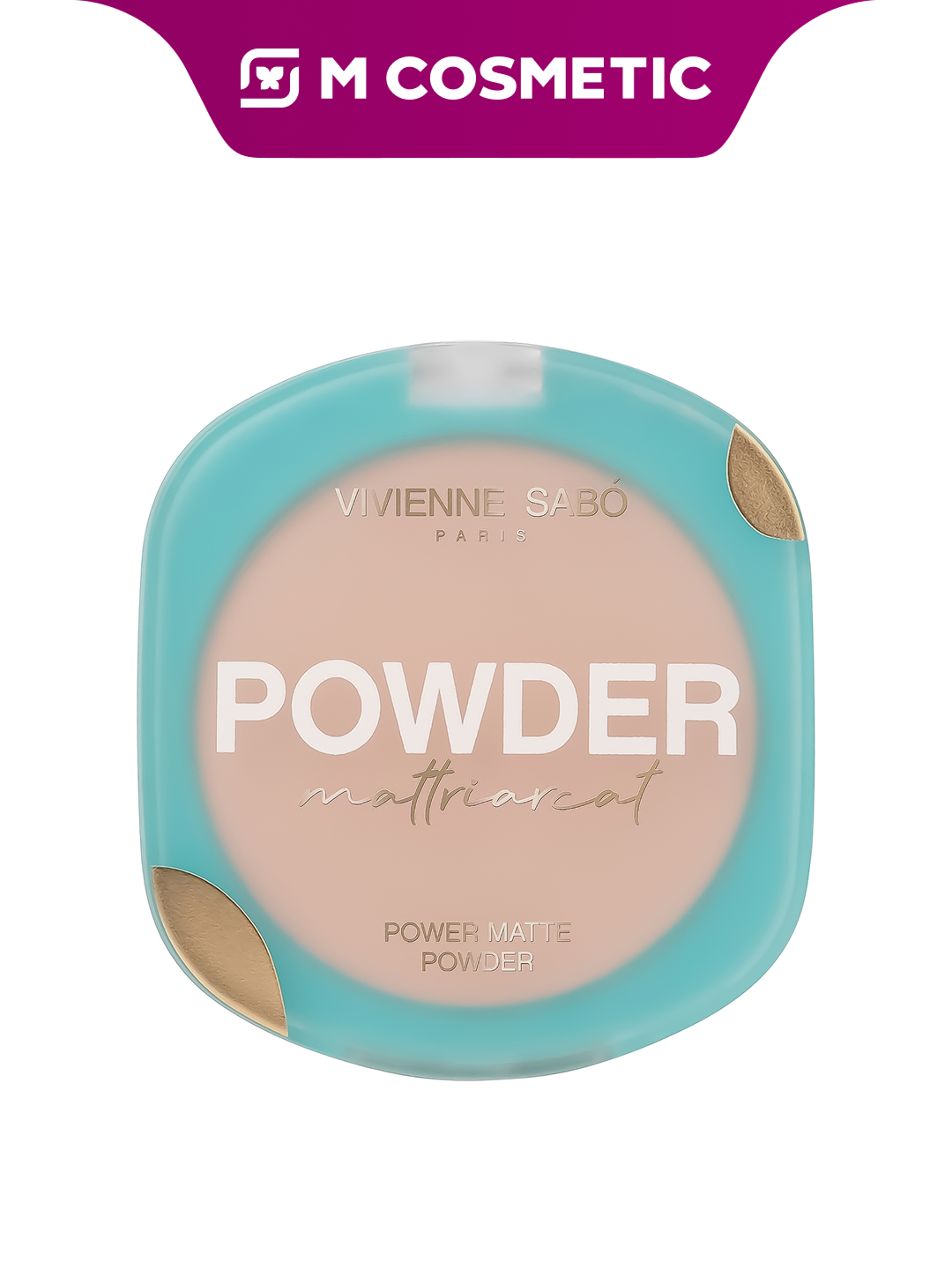 Пудра декоративная Vivienne Sabo "Mattriarcat", компактная, матовая, стойкая, 7.5 г