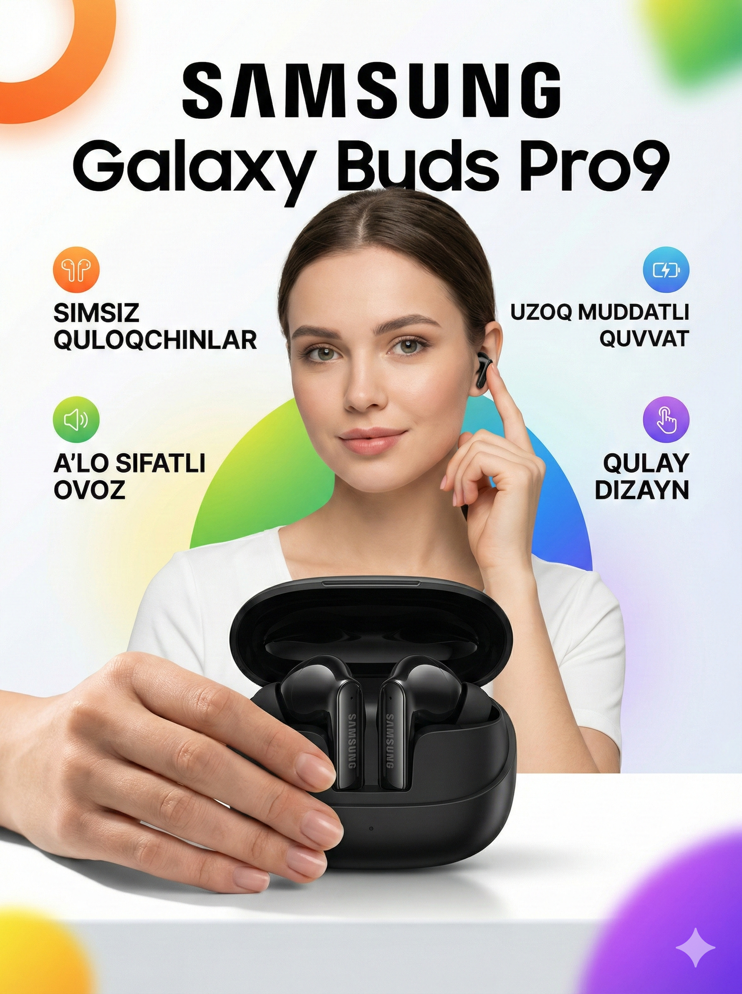 Bluetooth наушники Buds Pro 8 – беспроводной комфорт, мощный звук и долгая батарея — фото 1