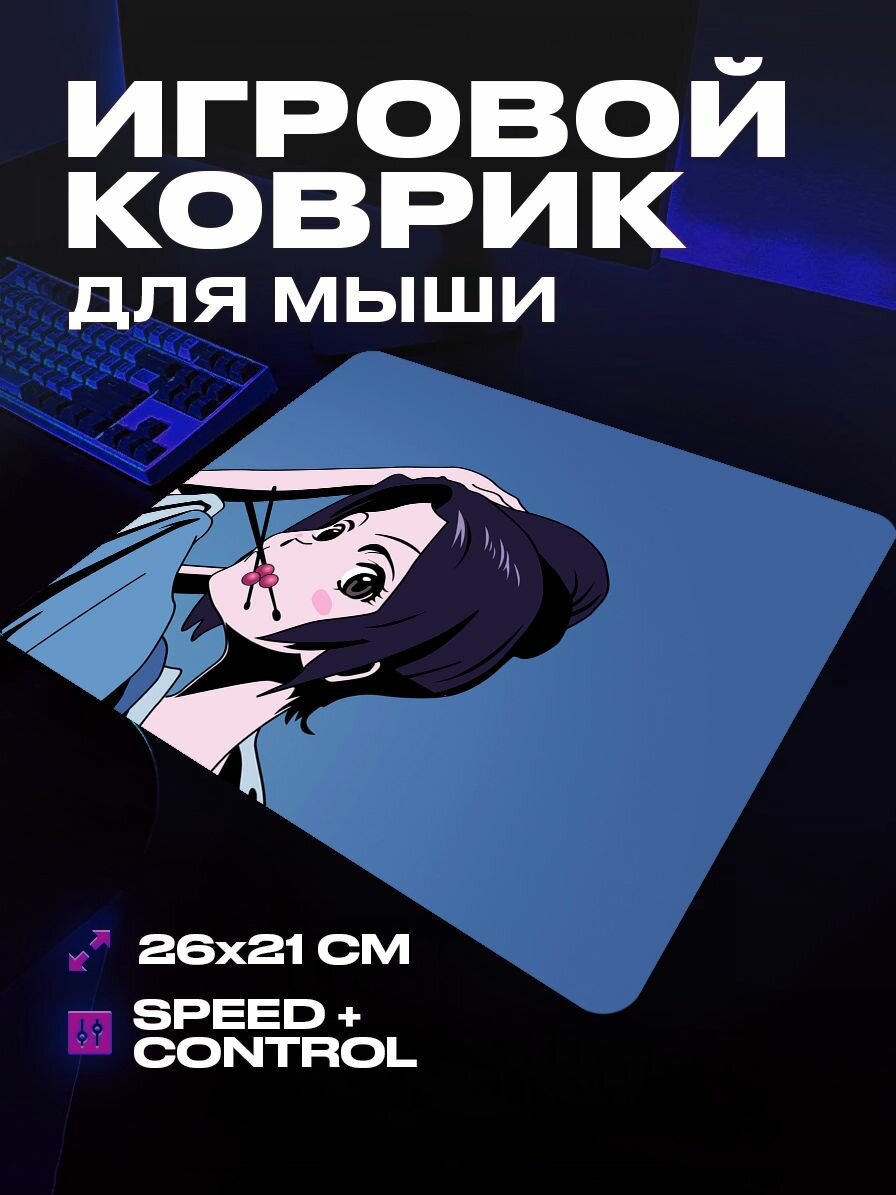 Коврик для мыши большой игровой Самурай Чамплу 26 21 аниме