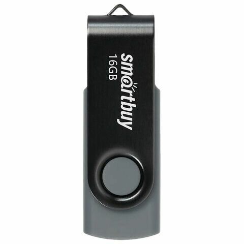 3 шт. Флеш-диск 16 GB SMARTBUY Twist USB 2.0, черный, SB016GB2TWK