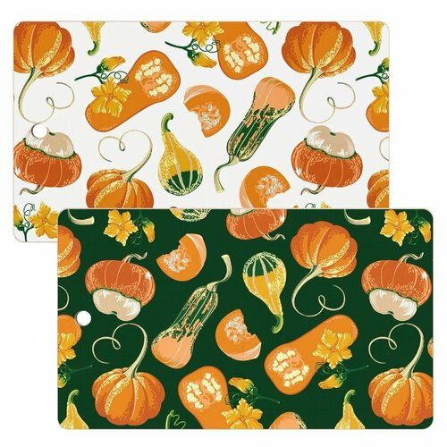 Доска разделочная Тыквы 29х17 см деревянная фанера берёза 530₽