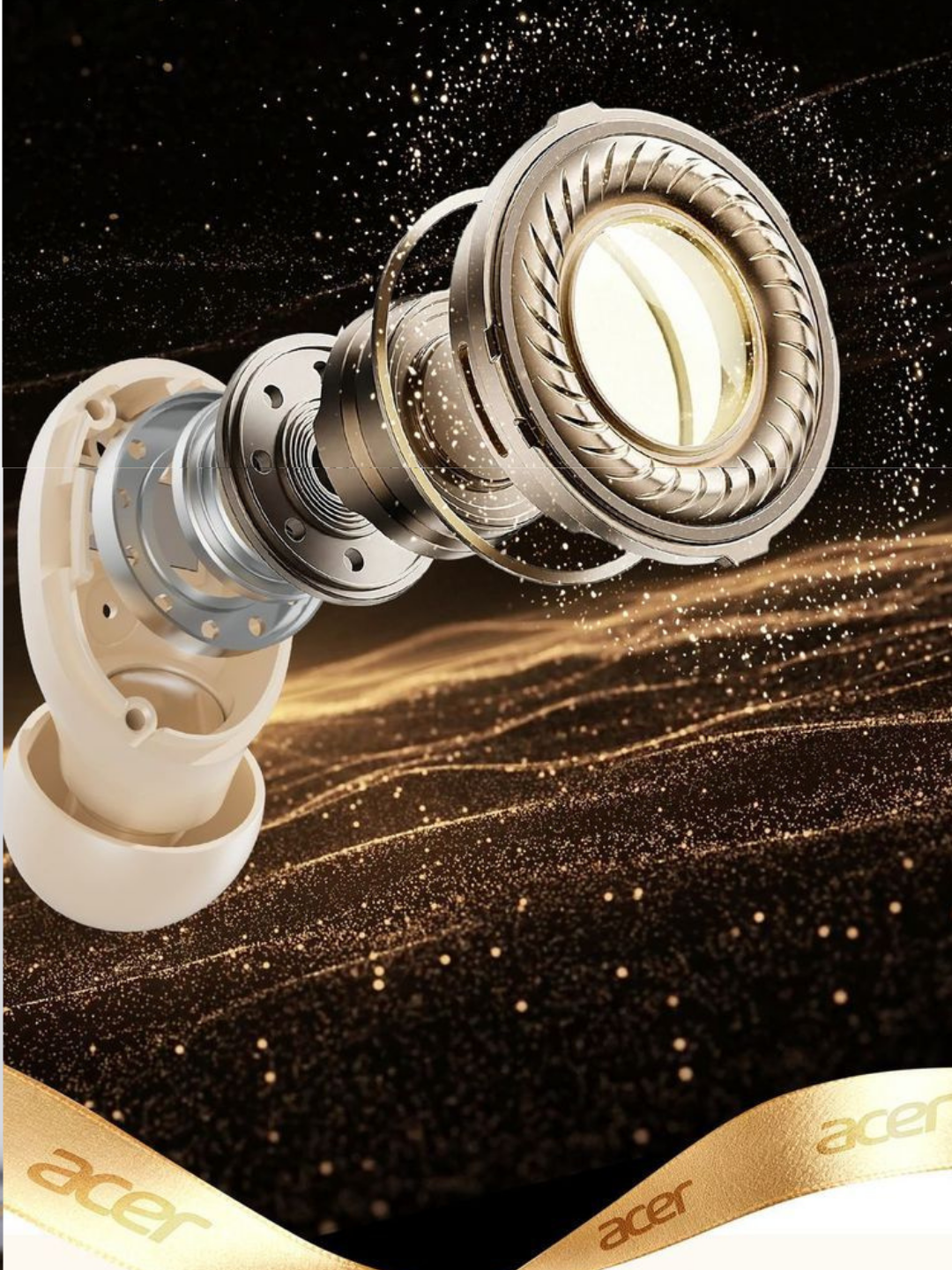 Наушники Acer, беспроводные, Bluetooth 6.0, Фиолетовий — фото 1