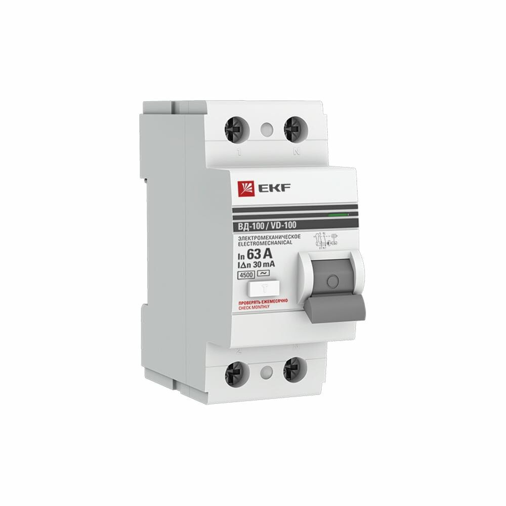 Электромеханическое устройство защитного отключения EKF ВД-100 PROxima