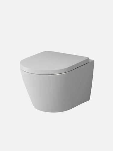 Изображение товара Унитаз подвесной AM.PM Sense 360х500х390мм, безободковый, с сиденьем микролифт C741701SC