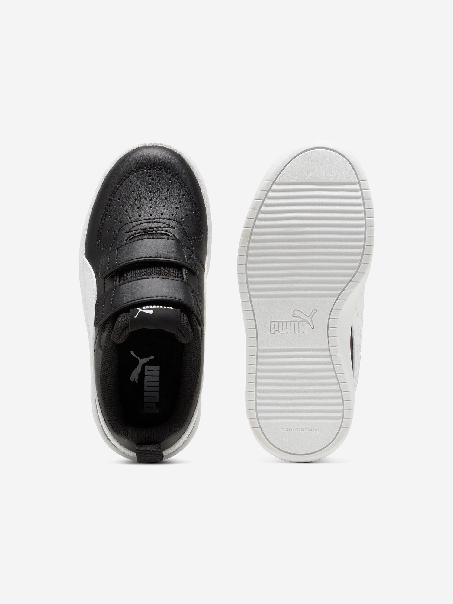 Кеды PUMA, размер 13, черный/белый — фото 1