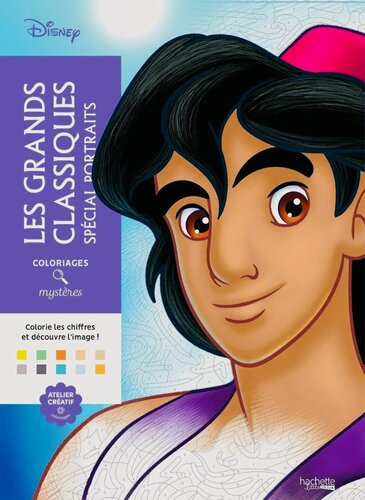 Изображение товара Раскраска по номерам , Coloriages mysteres Disney - Великая классика, портреты