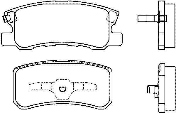 Колодки тормозные задние BREMBO P54031