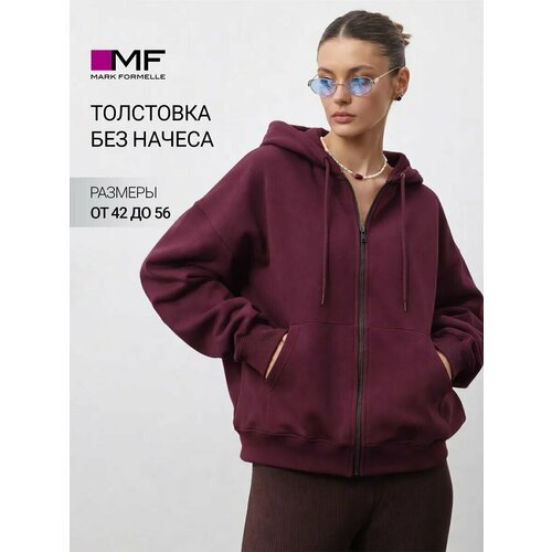 фото Толстовка mark formelle для женщин, размер 164/170-84-90, , винный