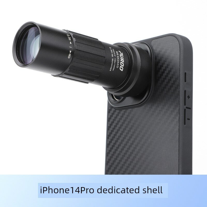 Держатель для телефона с кейсом под iPhone 14 Pro для монокулярного телескопа, идеален для наблюдения насекомых в макро