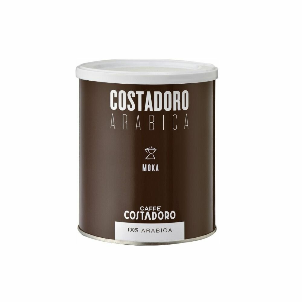 Costadoro Кофе Arabica Moka, молотый, жестяная банка, 250 гр