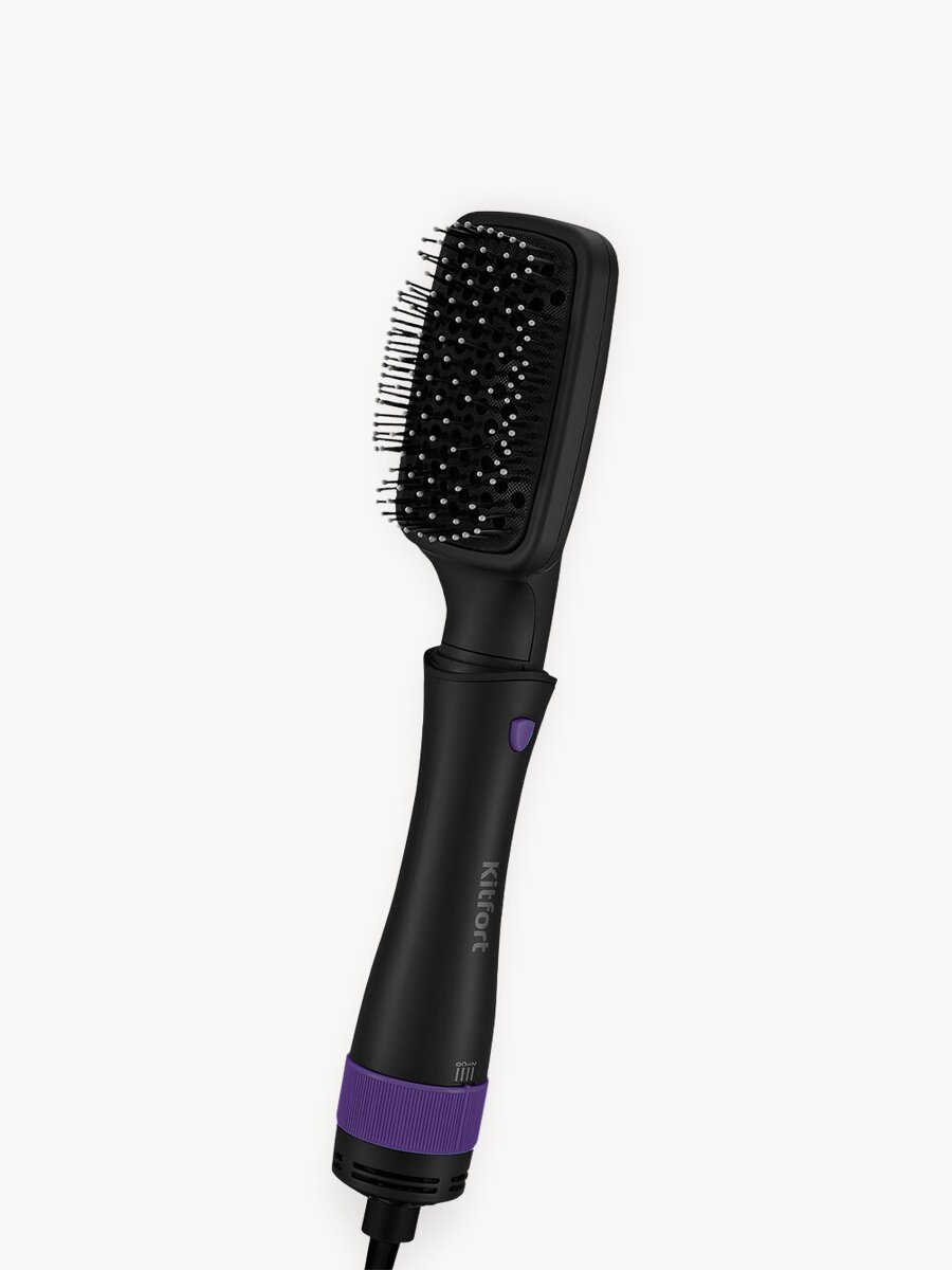 Фен-щетка "4 в 1" Kitfort КТ-3236-1 черно-фиолетовый