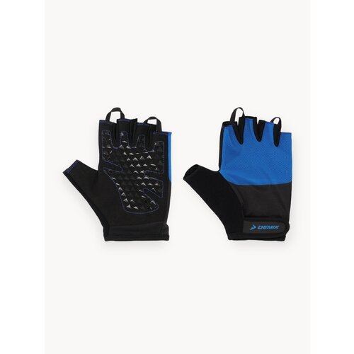 130657-BM XL Перчатки для фитнеса Fitness gloves черный/синий р. XL