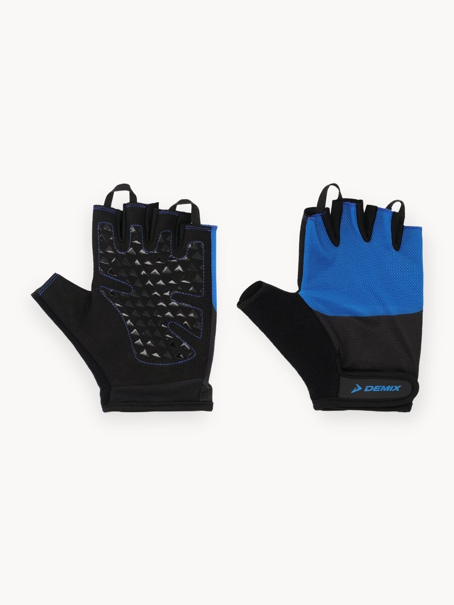 130657-BM XL Перчатки для фитнеса Fitness gloves черный/синий р. XL