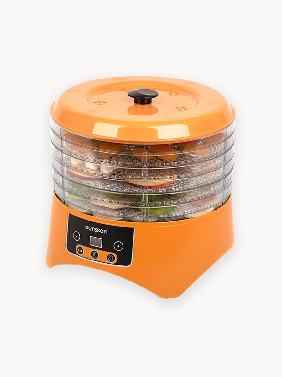 Дегидратор "Oursson" DH2303D/OR, 6 лотков, конвективный, таймер до 12 ч, оранжевый