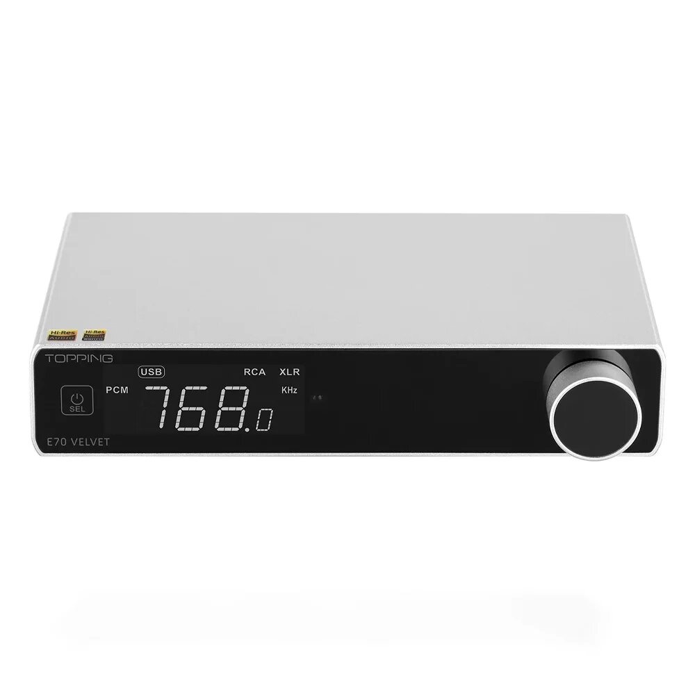 TOPPING E70 VELVET USB DAC E70-Silvery