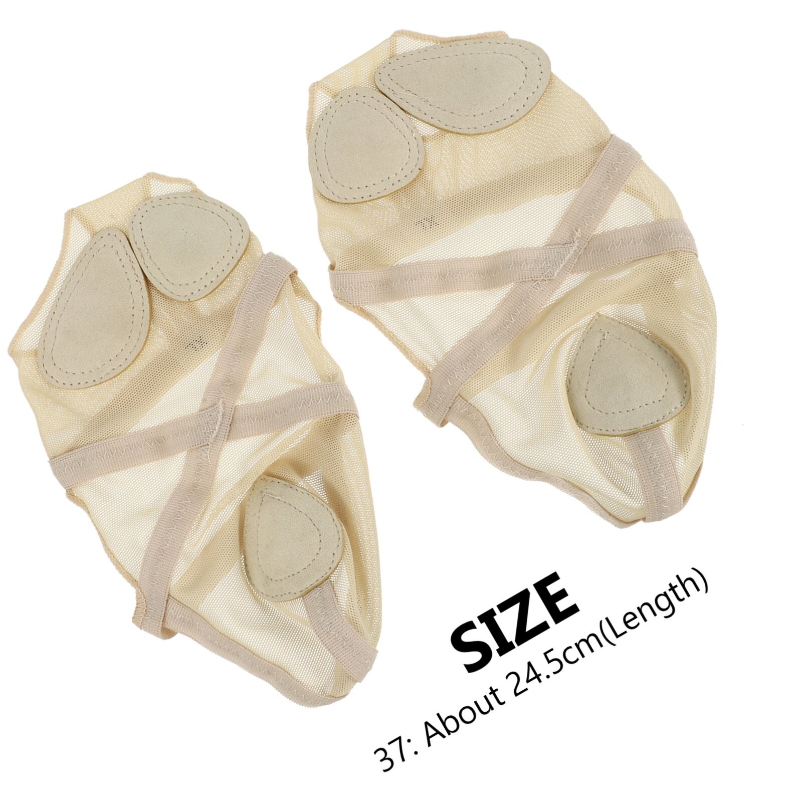 Танцевальные Носки Для Балета Гимнастики Йоги Защита Пальцев Футболок Beige 16.00X9.00X0.50Cm
