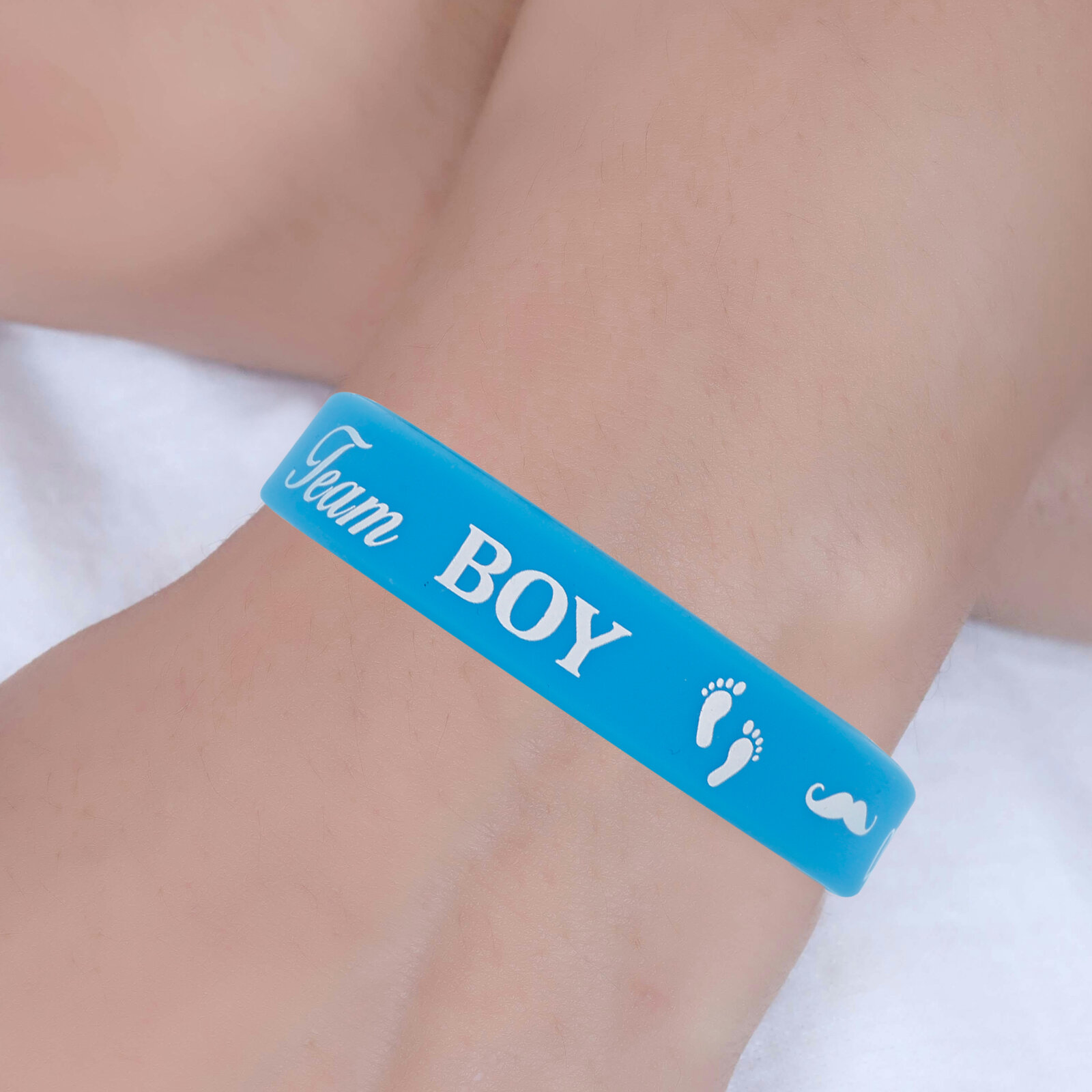 10 Штук Силиконовые Браслеты Для Открытия Пола Ребенка На ПраздникеBaby Shower Подарки Гостям Размер 6 50X6 50X1 20Cm