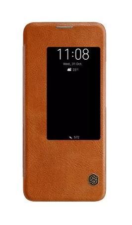 Чехол на Samsung Galaxy J4+/J4 Prime, кожаный Nillkin QIN Series, черный