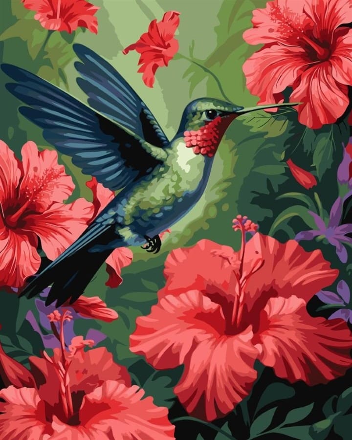 Набор для рисования, росписи Ideyka В райском саду, 40x50 см