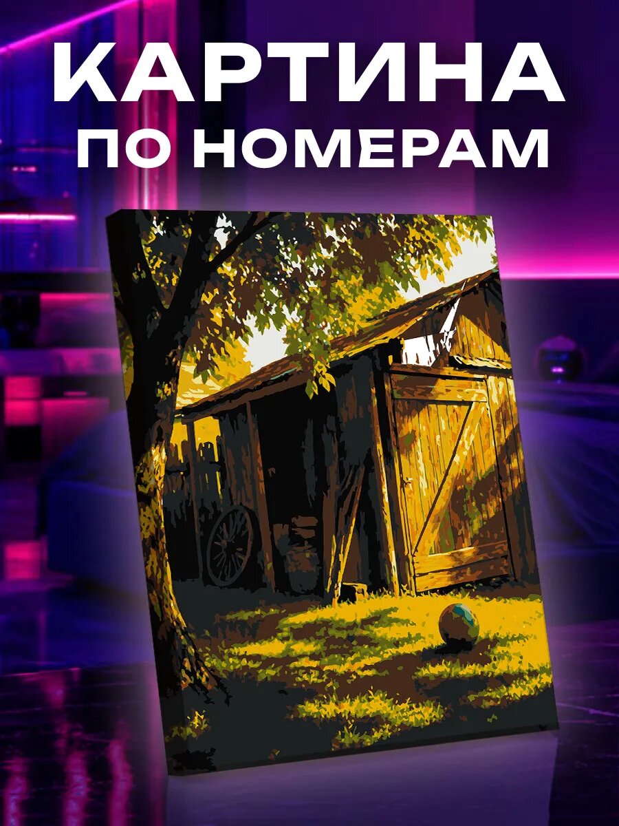 Картина по номерам Детское лето у сарая