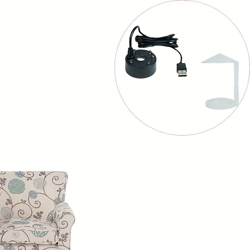 USB-мистер и увлажнитель с эффектом тумана для аквариума и террариума, работа без запаха, легкая сборка, черный распылитель, 1 шт.
