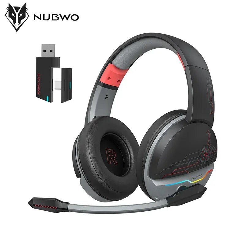NUBWO G08 Беспроводные Игровые Наушники Black