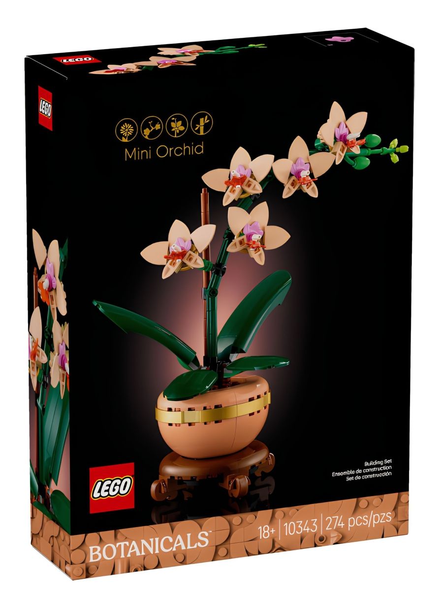 Конструктор BOTANICALS Мини-орхидея, 274 деталей, 18+, 10343