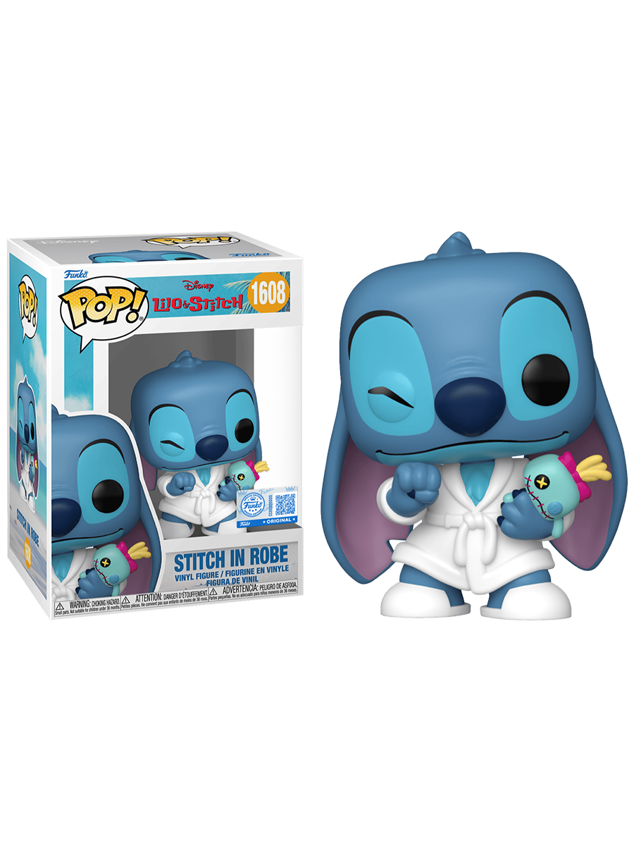 Фигурка Funko POP! Стич в халате и с Чучей (Stitch in Robe) #1608