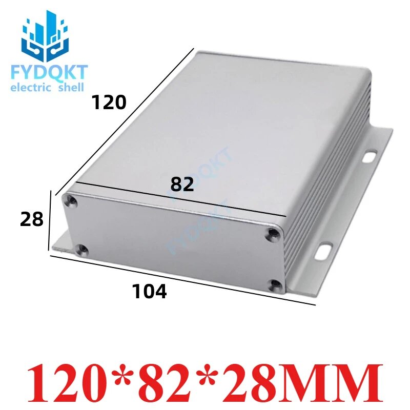 Алюминиевый корпус для электроники 120x82x28 мм