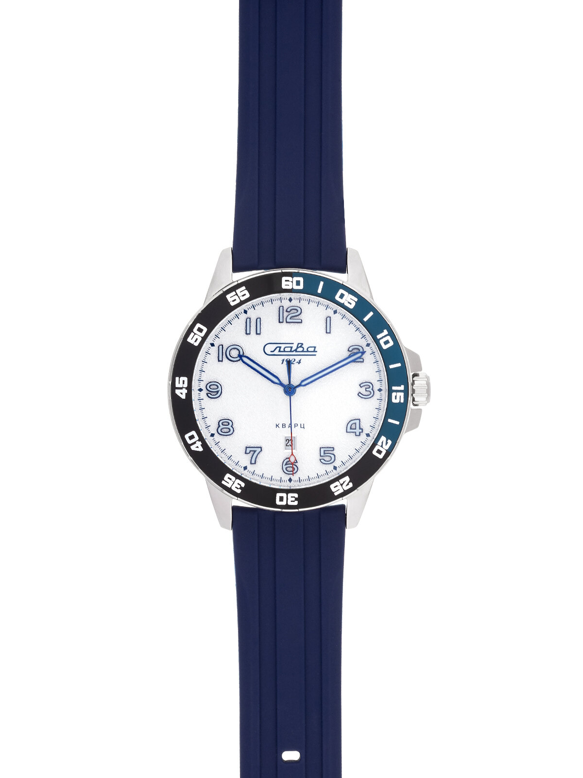 Наручные часы Слава Традиция, черный, белый — фото 1