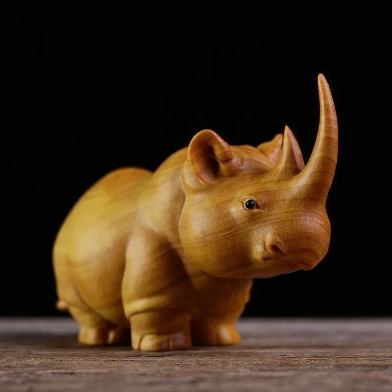 Деревянная скульптура Клиф Кипарис Три сокровища B 4.8x2.5x4.7cm