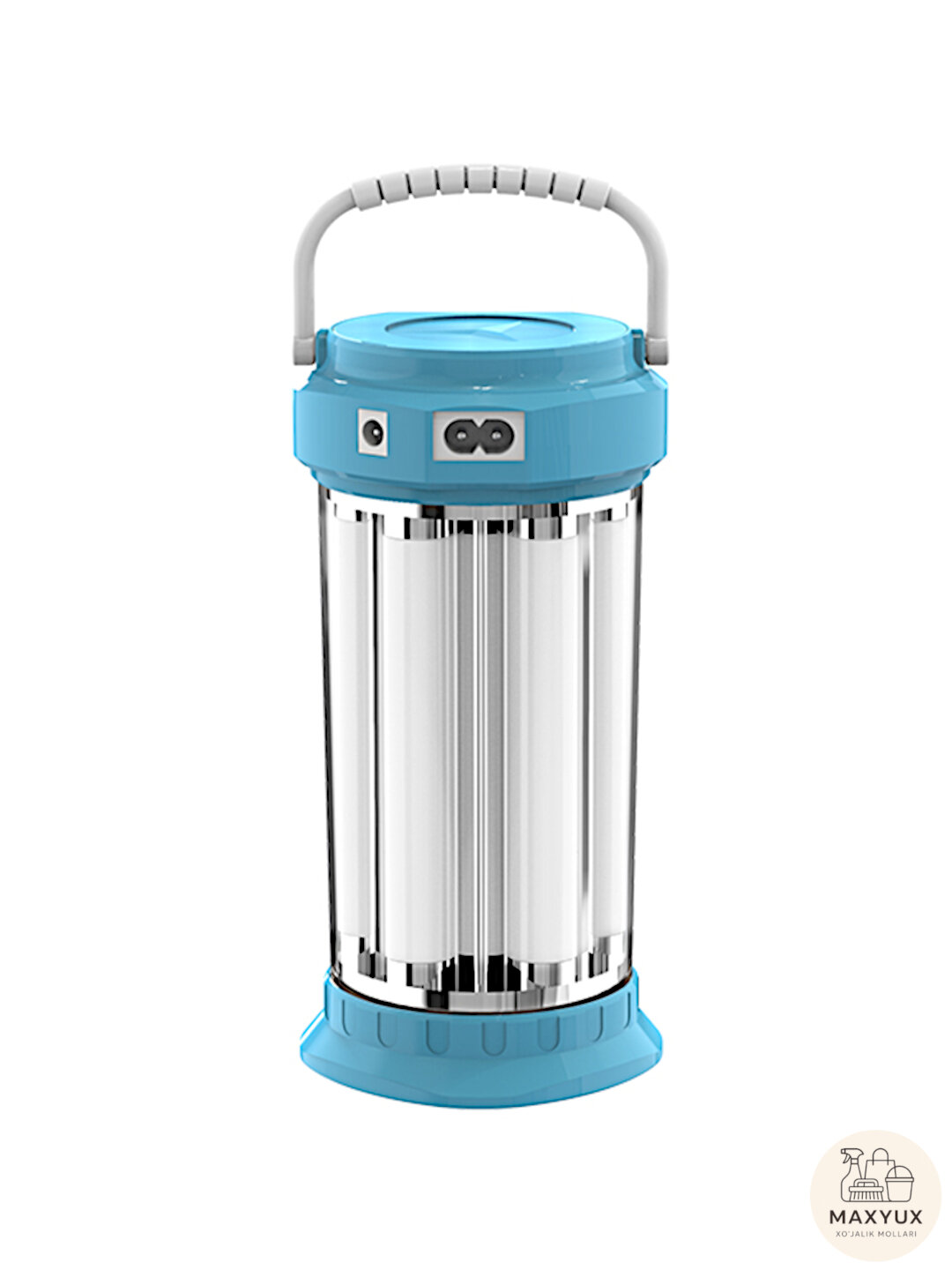 Фонарь LED круглое освещение, перезарядка, доступно 3 режима - Зеленый