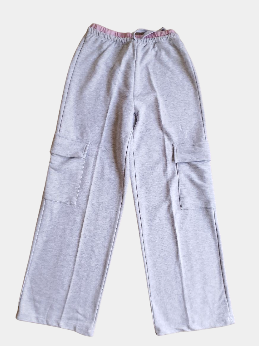 Брюки спортивные  1, комплект из 2 шт., размер 140, серый меланж — фото 1