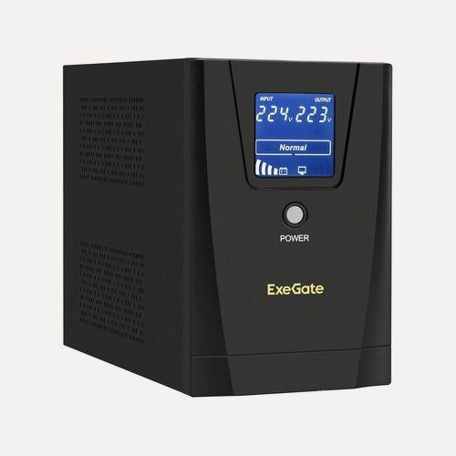 Изображение товара ИБП ExeGate EP285492RUS SpecialPro Smart LLB-1200. LCD. AVR. C13. RJ. USB 1200VA/750W, LCD, AVR
